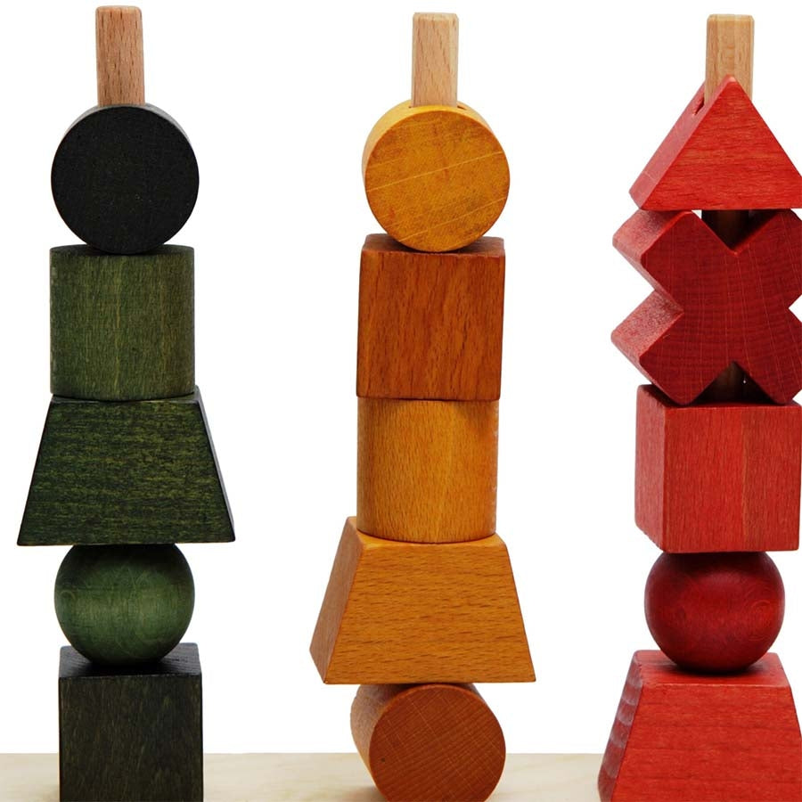 Wooden Story Stacking toy rainbow