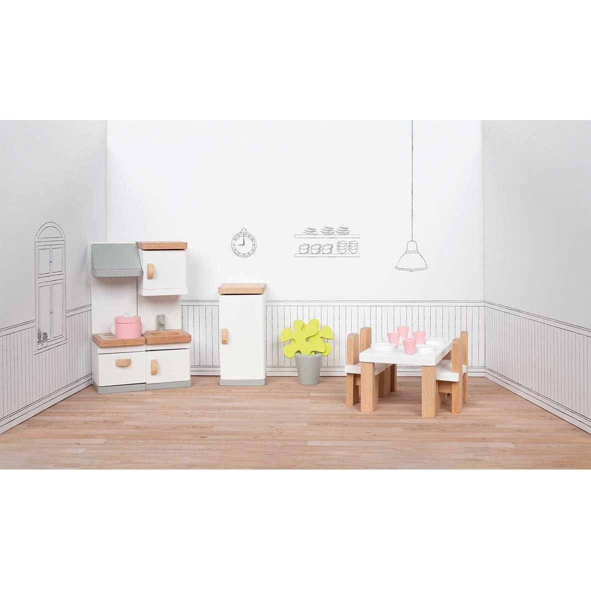 Wooden Dollhouse Furniture - Kitchen | goki