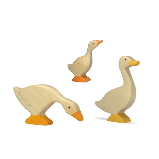 Holztiger Goose familiy, 3 pieces